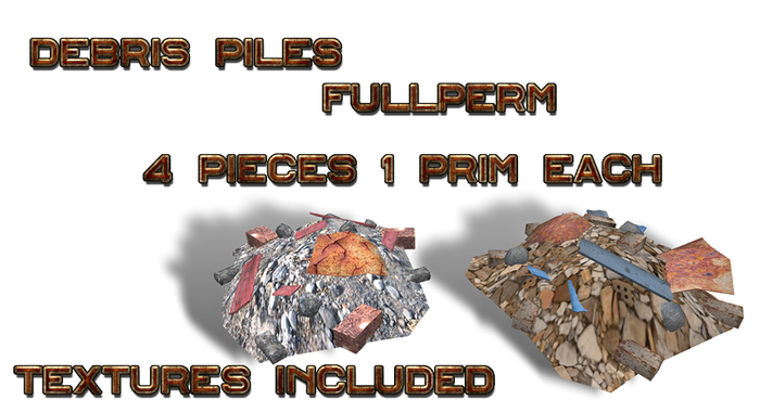 debris piles pack (4pz)FULLPERM
