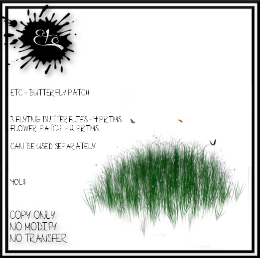 Etc. BUTTERFLY PATCH