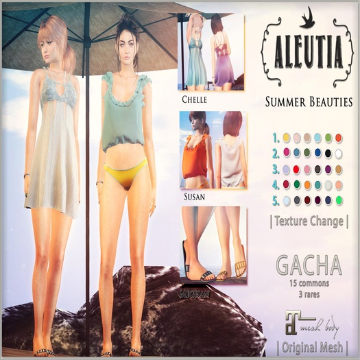 [Aleutia] Summer Beauties Gacha - Chelle RARE