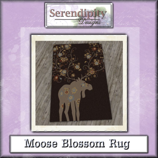 Serendipity Designs - Moose Blossom Area Rug