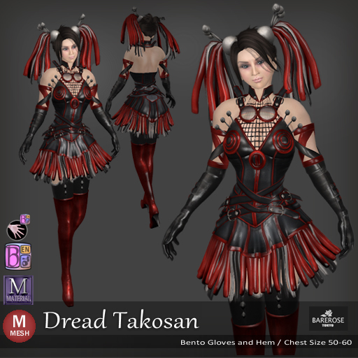 ::: B@R ::: Dread Takosan (Bento Fingers and Hem)