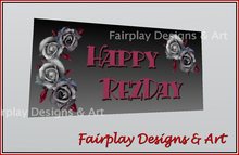 Goth Rose Happy RezDay Banner Windblown RESIZE/TRANSFER