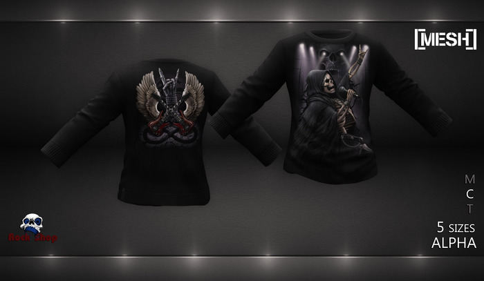.:VRS:. Rock 4ever MESH Mens Longsleeve T-Shirt
