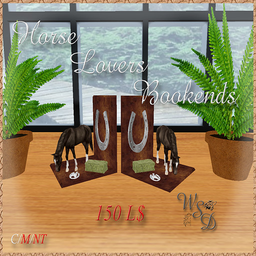 Horse Lovers Bookends (crated)