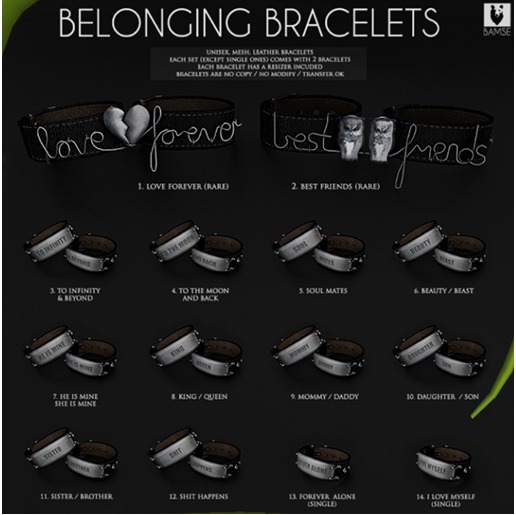 13. :BAMSE: Belonging Bracelets - Forever Alone (SINGLE)