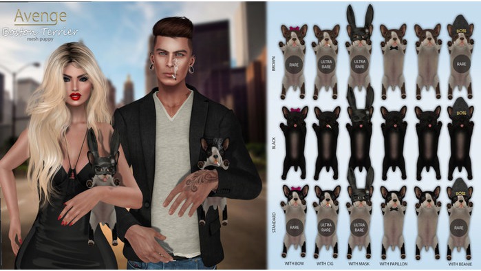 [Avenge] Puppy in relax with cig - black