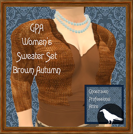 GPA Women's Sweater Set - Brown Autumn