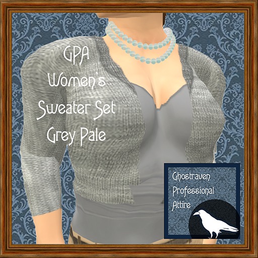 GPA Women's Sweater Set - Grey Pale