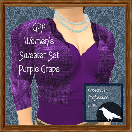 GPA Women's Sweater Set - Purple Grape