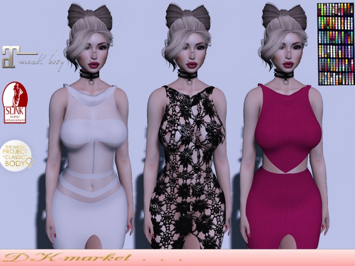 DK:: 3 Dress model 100 colors TMP Maitreya Slink