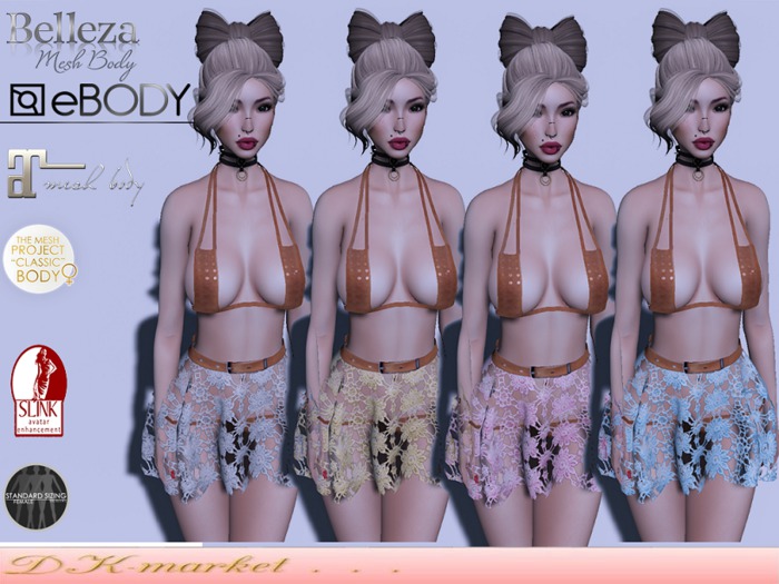 DK:: Sweet outfit skirt+bikini TMP MAITREYA SLINK BELLEZA EBODY