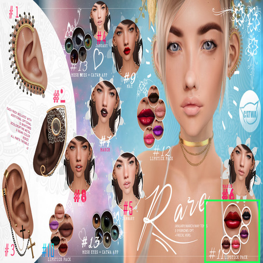 #11 -- LIPSTICK PACK (CATWA)