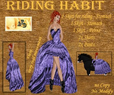 **AFD** Riding Habit ->purple