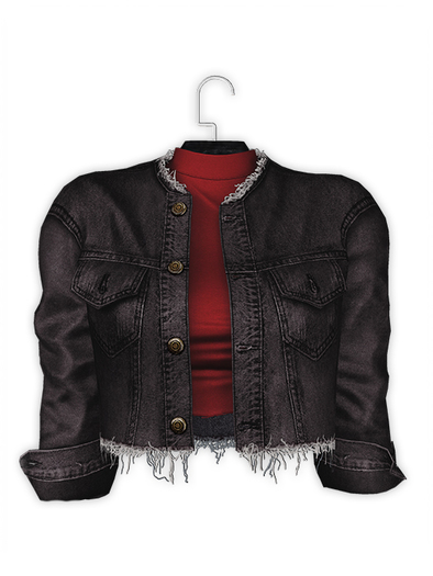 .:villena:. - Denim Jacket - Black