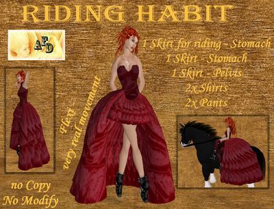 **AFD** Riding Habit ->darkred