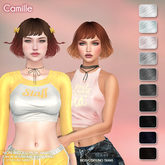 /Wasabi Pills/ Camille Mesh Hair - B&W