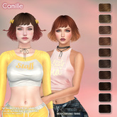 /Wasabi Pills/ Camille Mesh Hair - Browns