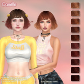 /Wasabi Pills/ Camille Mesh Hair - Reds