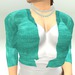 Gpa short sweater blue aqua open 512
