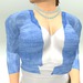 Gpa short sweater blue pale open 512