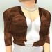 Gpa short sweater brown chocolate open 512