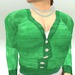 Gpa short sweater green apple buttoned 512