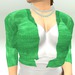Gpa short sweater green apple open 512