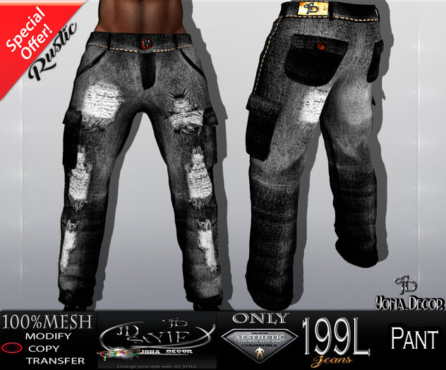 JD_STYLE  ONLY AESTHETIC JEANS RUSTIC 3 BOX