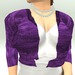 Gpa short sweater purple grape open 512