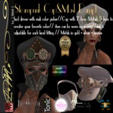 [ IBAN ] //040 STEAMPUNK LEATHER CAP & MASK DAMPF w/Hud unisex