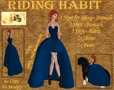 **AFD** Riding Habit ->dark blue