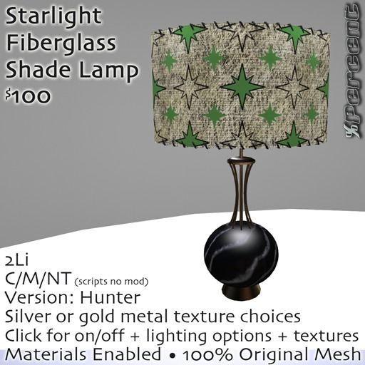 % Starlight Lamp (hunter) *MESH*