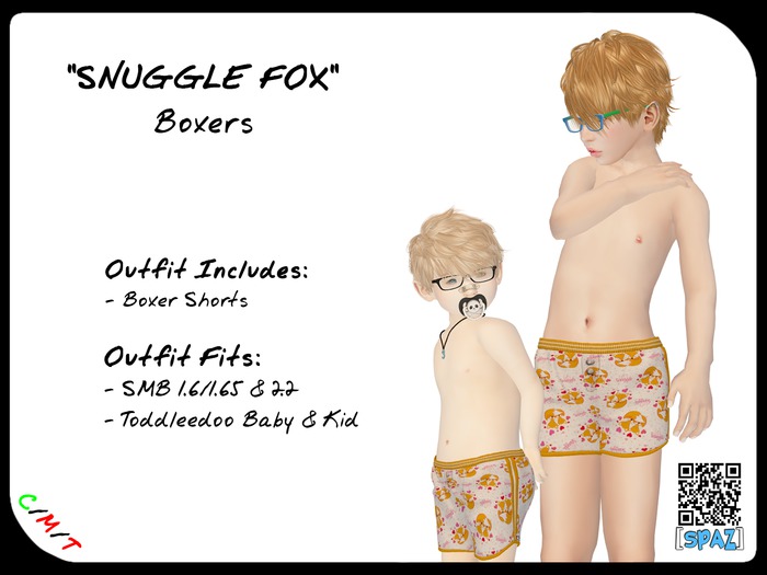 [Spaz] *SMB/TD* Boxers: Snuggle Fox