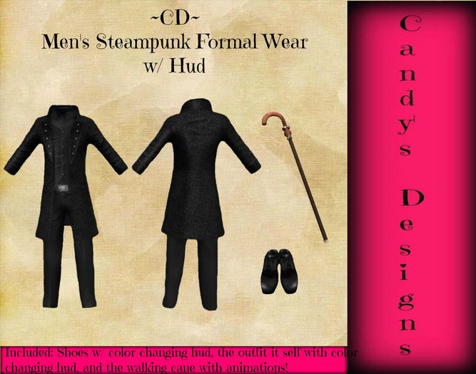 ~CD~ Men's Steampunk Formal Wear!