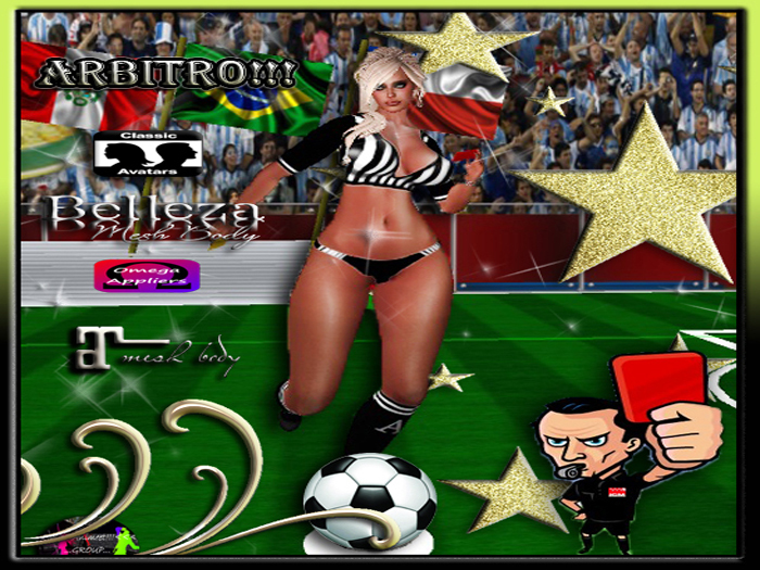 FUTBOL ARBITRO NEGRO >>>!!!ANIMEET GROUP!!!<<<