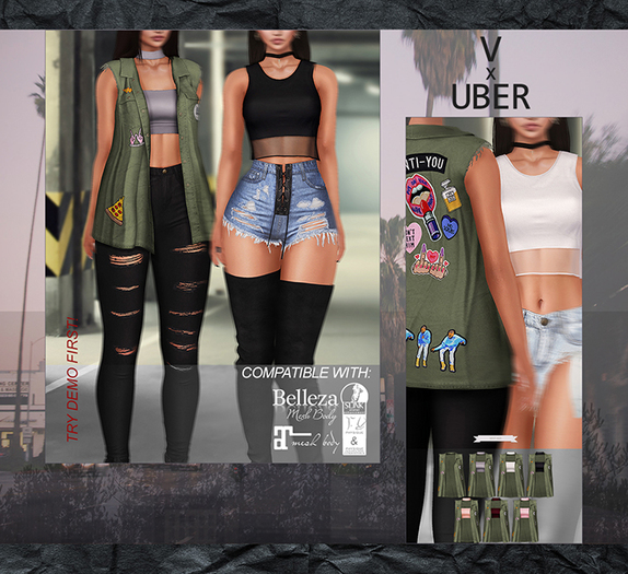 .:villena:. - DEMO Laced Up Ripped Shorts