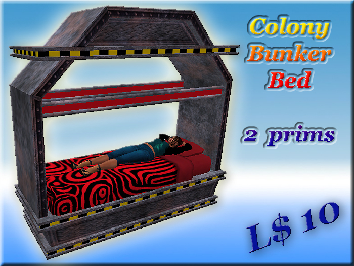Colony Bunker Bed (2 prim)