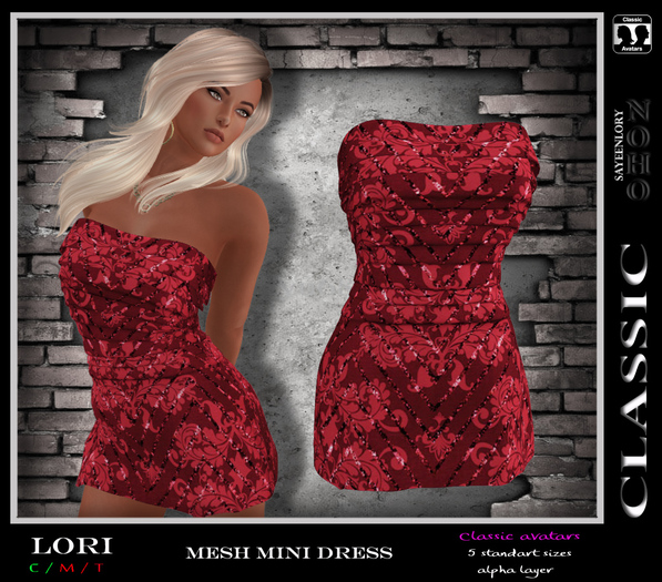 [NOHO] Lori Mesh mini dress (classic) red