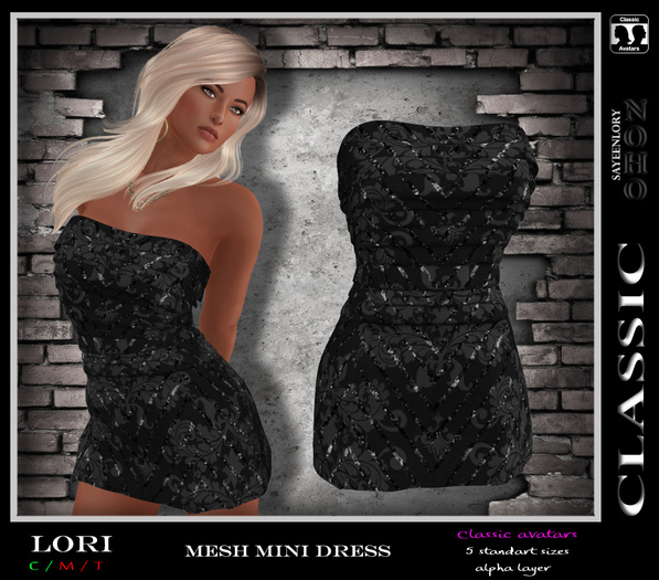 [NOHO] Lori Mesh mini dress (classic) black