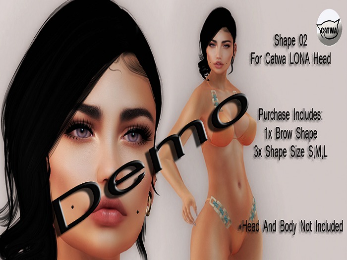 LONA CATWA Bento Head Shape 02 for -Belleza- Freya Body (DEMO)