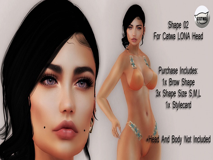 LONA CATWA Bento Head Shape 02 for -Belleza- Freya Body