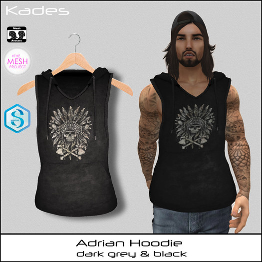Kades Adrian Indian Skull Hoodie TMP (Boxed)