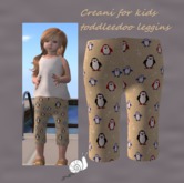 creani toddleedoo kid leggins pingu beige