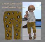 creani toddleedoo kid leggins pingu yellow