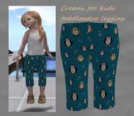 creani toddleedoo kid leggings pingu blue