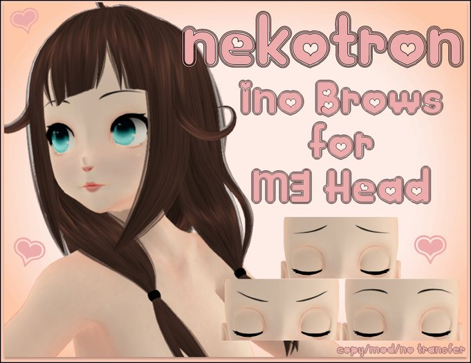 [Nekotron] Ino Brows for M3 Head