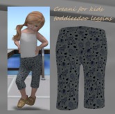 creani toddleedoo kid leggings liew and elephant blue