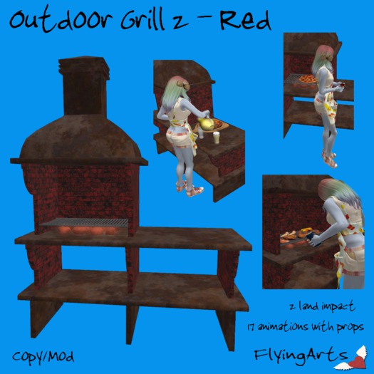 !FA! Outdoor Grill 2 Red