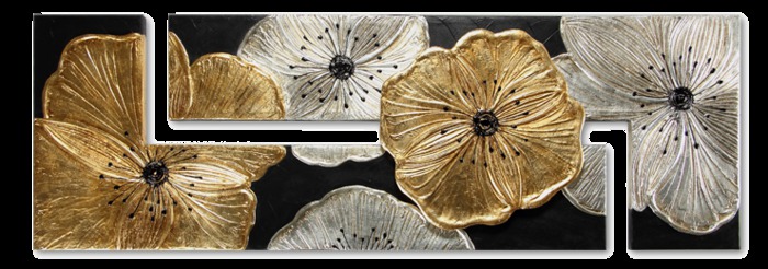 PICTURE GOLD FLOWERS