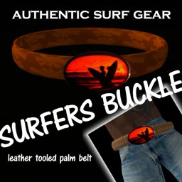 Classic Surfer Belt and Buckle
